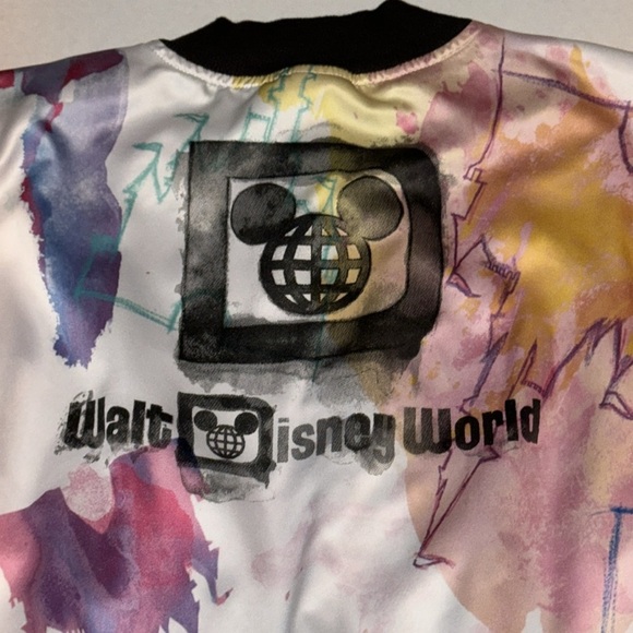 Disney Parks Cinderella Castle Tie Dye Watercolor Jacket- Adult Small - Picture 5 of 14